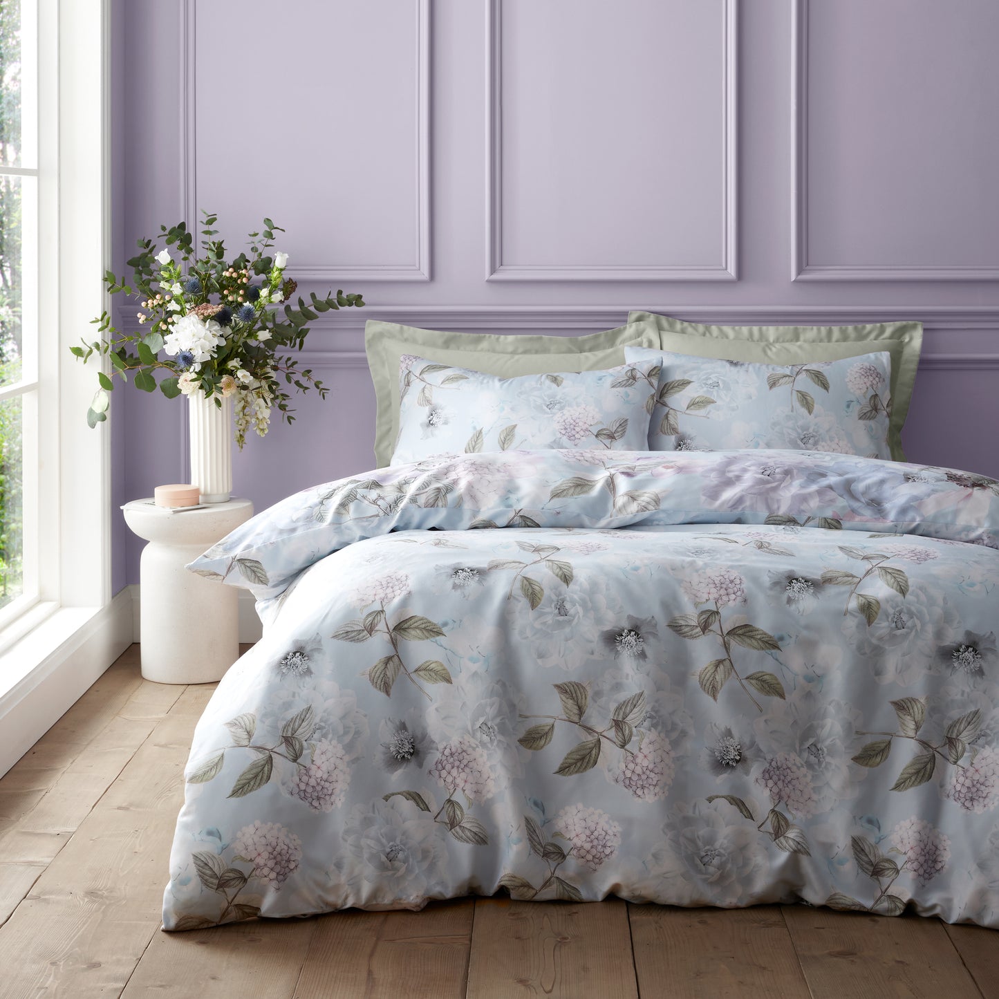RHS x Catherine Lansfield Floral Serenity Duvet Cover Set