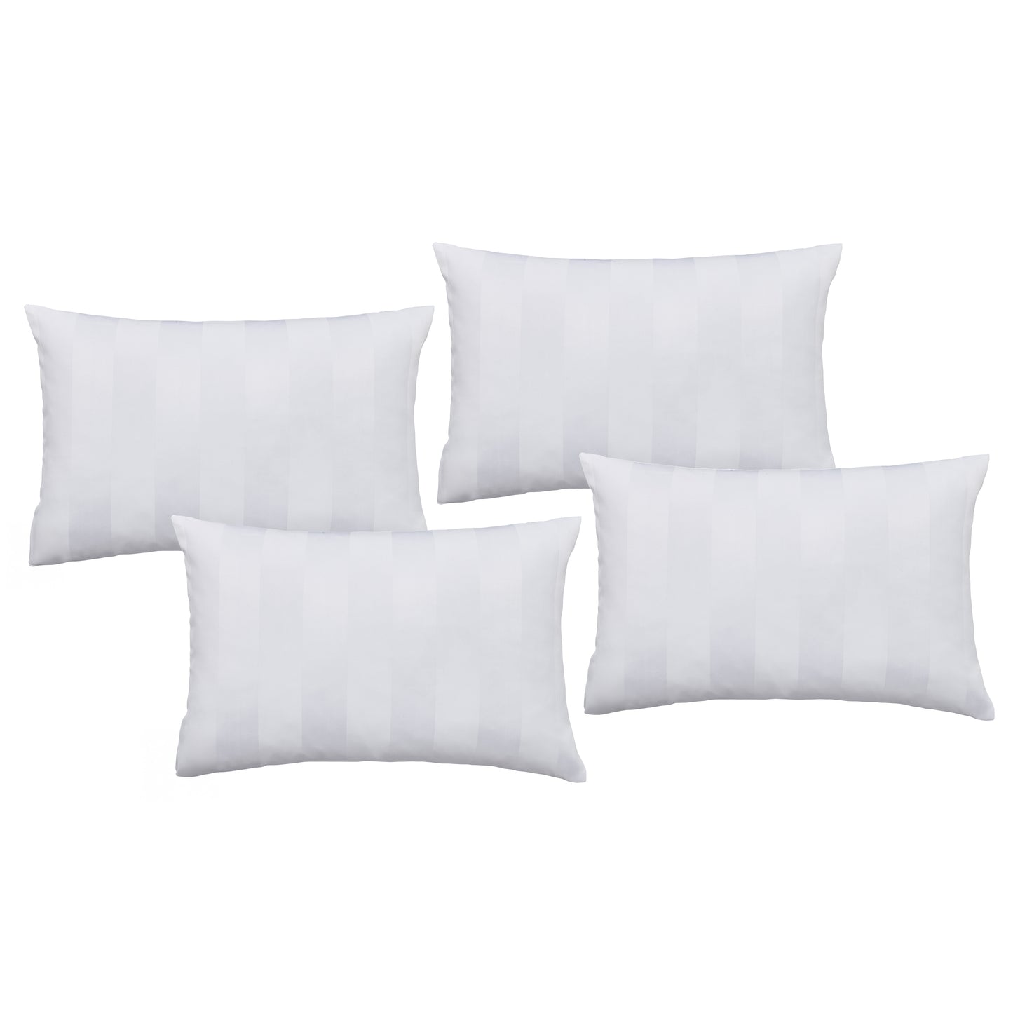 Catherine Lansfield So Soft Satin Stripe Fitted Sheet - White