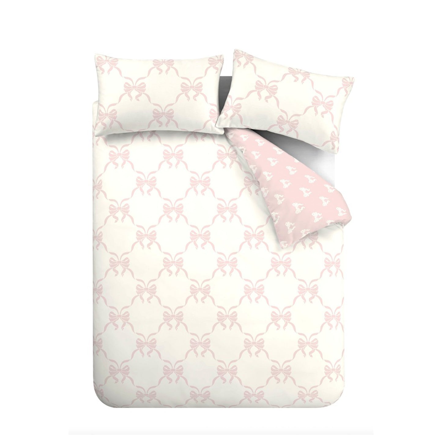 Catherine Lansfield Pretty Bows Duvet Cover Set - Pink