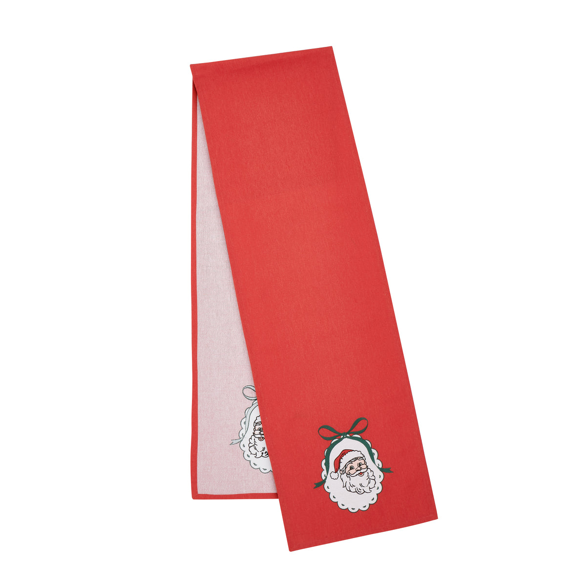 Catherine Lansfield Christmas Vintage Stripe Table Runner - Red
