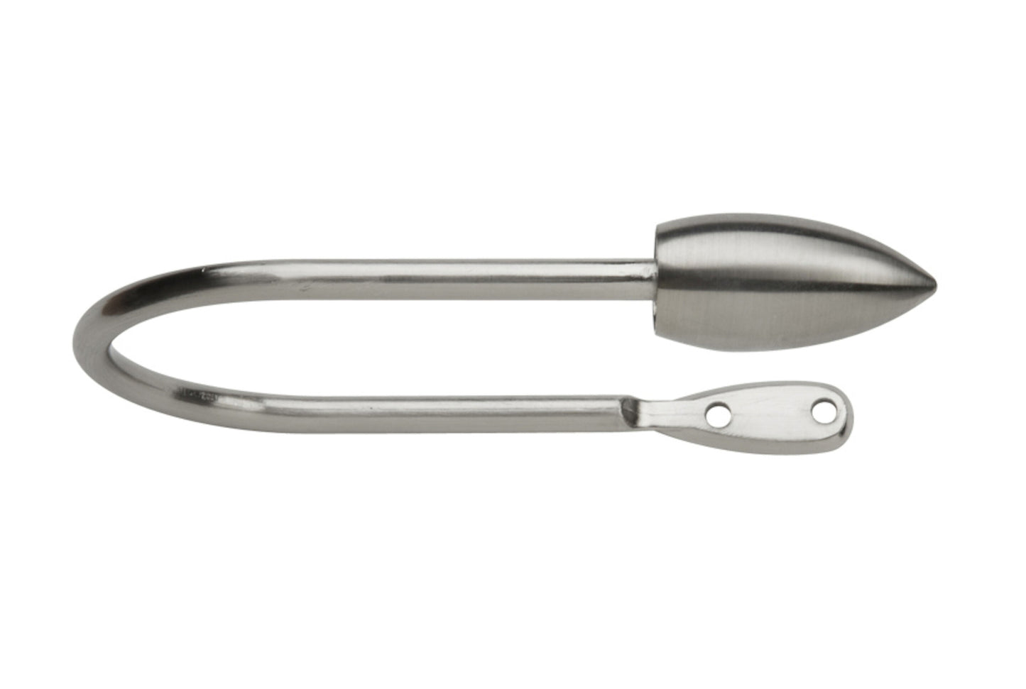 Neo Bullet Metal Curtain Holdbacks (Pair) - Stainless Steel