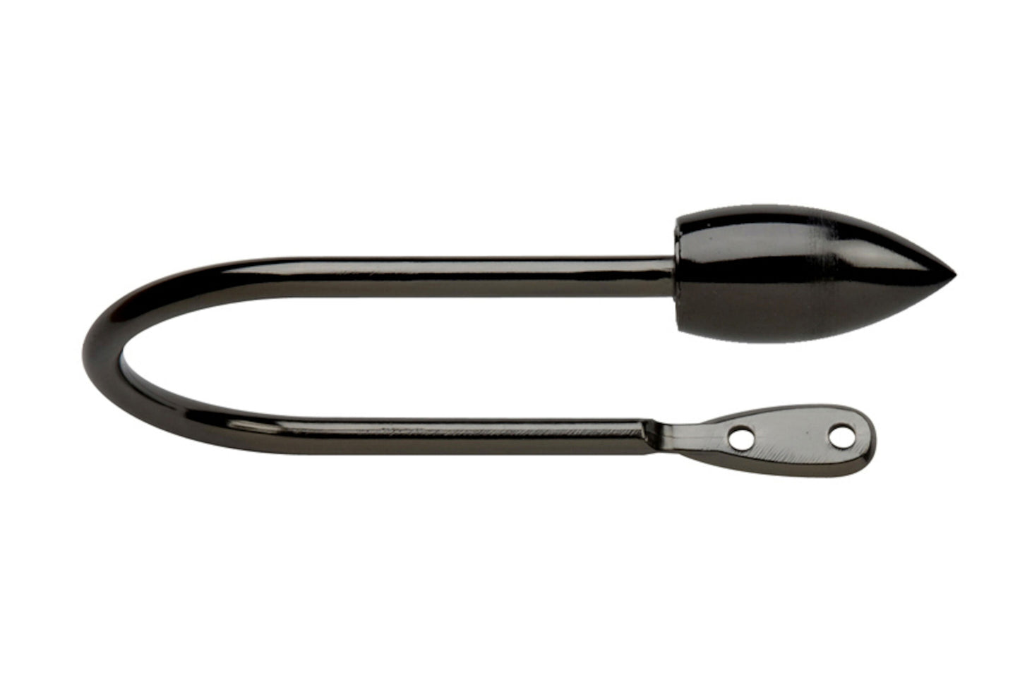 Neo Bullet Metal Curtain Holdbacks (Pair) - Black Nickel
