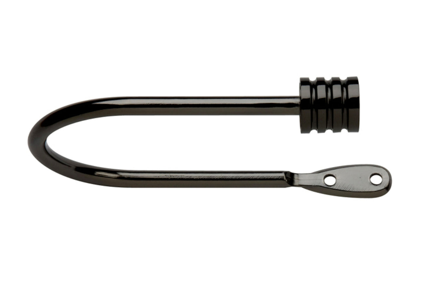 Neo Stud Metal Curtain Holdbacks (Pair) - Black Nickel