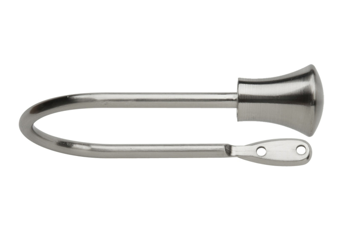 Neo Trumpet Metal Curtain Holdbacks (Pair) - Stainless Steel