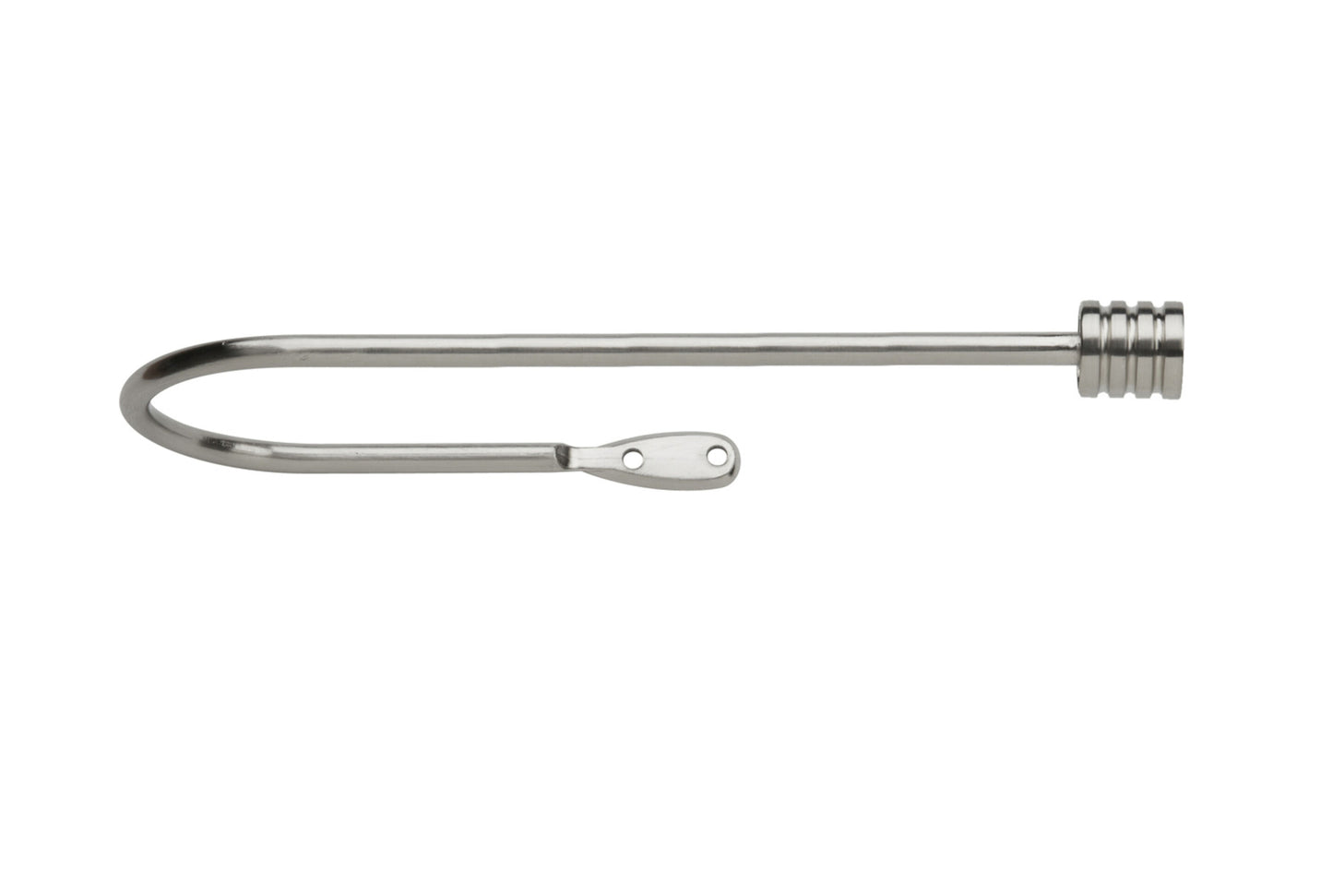 Neo Stud Large Metal Curtain Holdbacks (Pair) - Stainless Steel