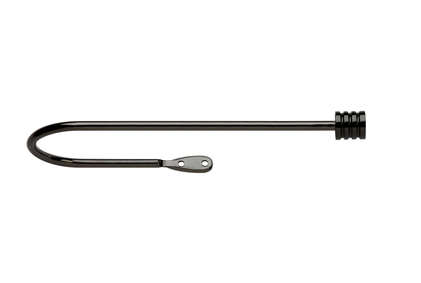 Neo Stud Large Metal Curtain Holdbacks (Pair) - Black Nickel