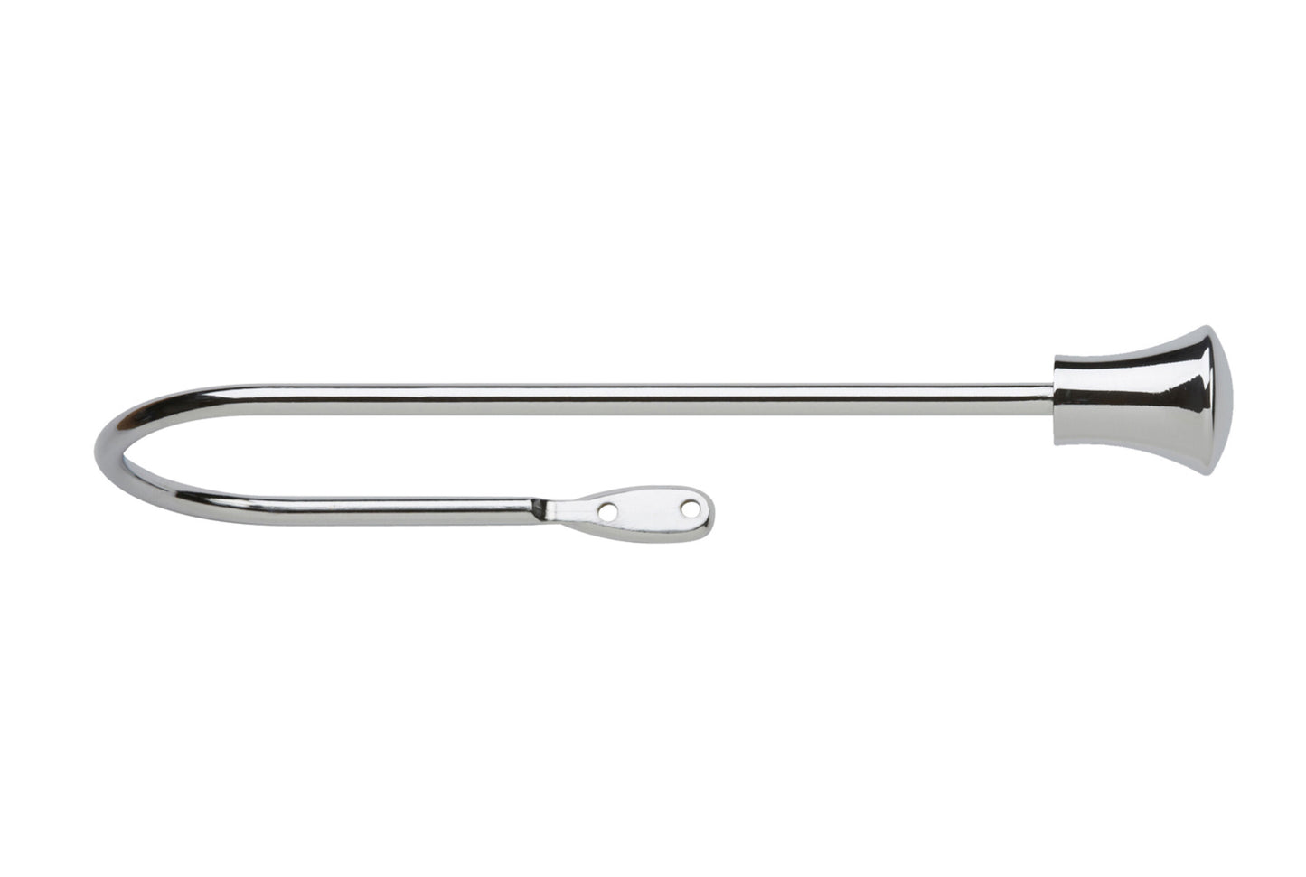 Neo Trumpet Large Metal Curtain Holdbacks (Pair) - Chrome