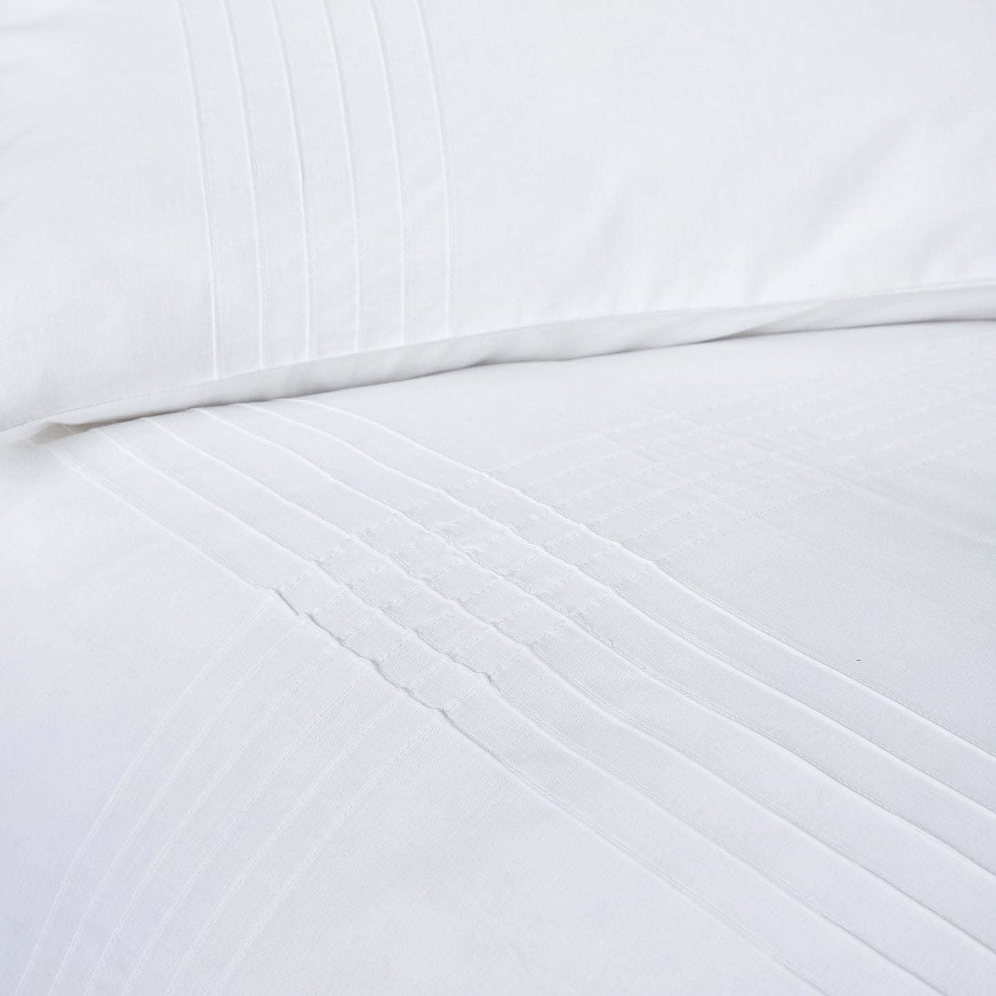 Amalfi Duvet Cover Set by Serene in White - Duvet Cover Set - Serene
