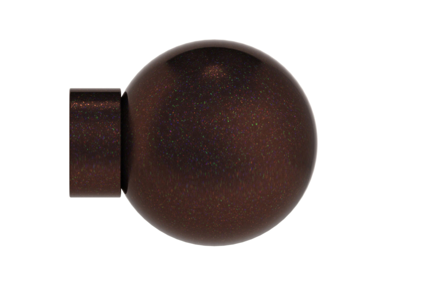 Hallis Arc 25mm Metal Curtain Pole Ball Finial - Bronze