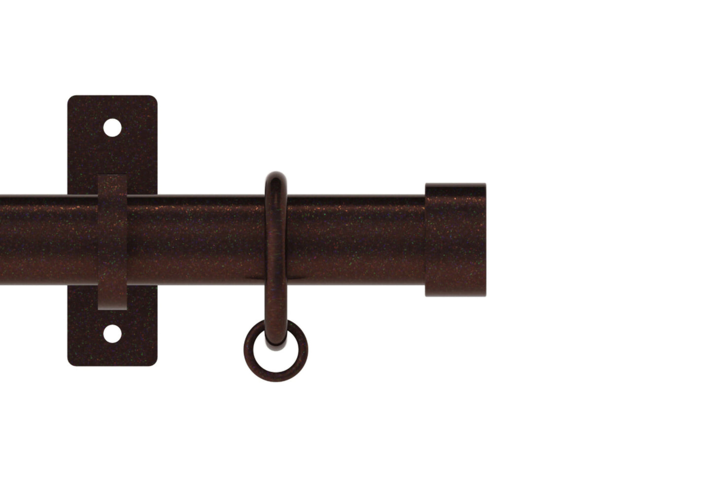 Hallis Arc Stud 25mm Metal Curtain Pole - Bronze
