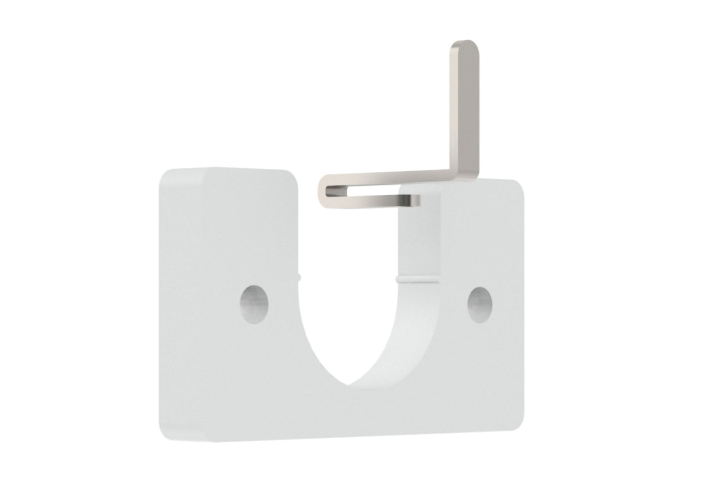 Hallis Arc 25mm Metal Curtain Pole Recess Bracket - China White