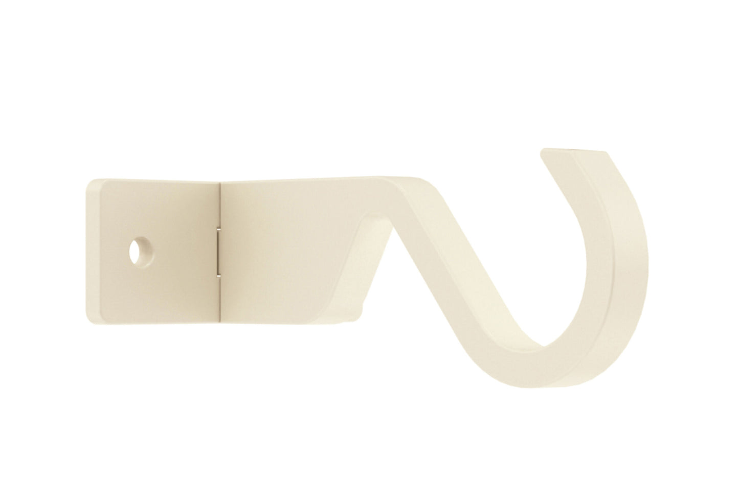 Hallis Arc 25mm Metal Curtain Pole Centre Ceiling Bracket - Linen