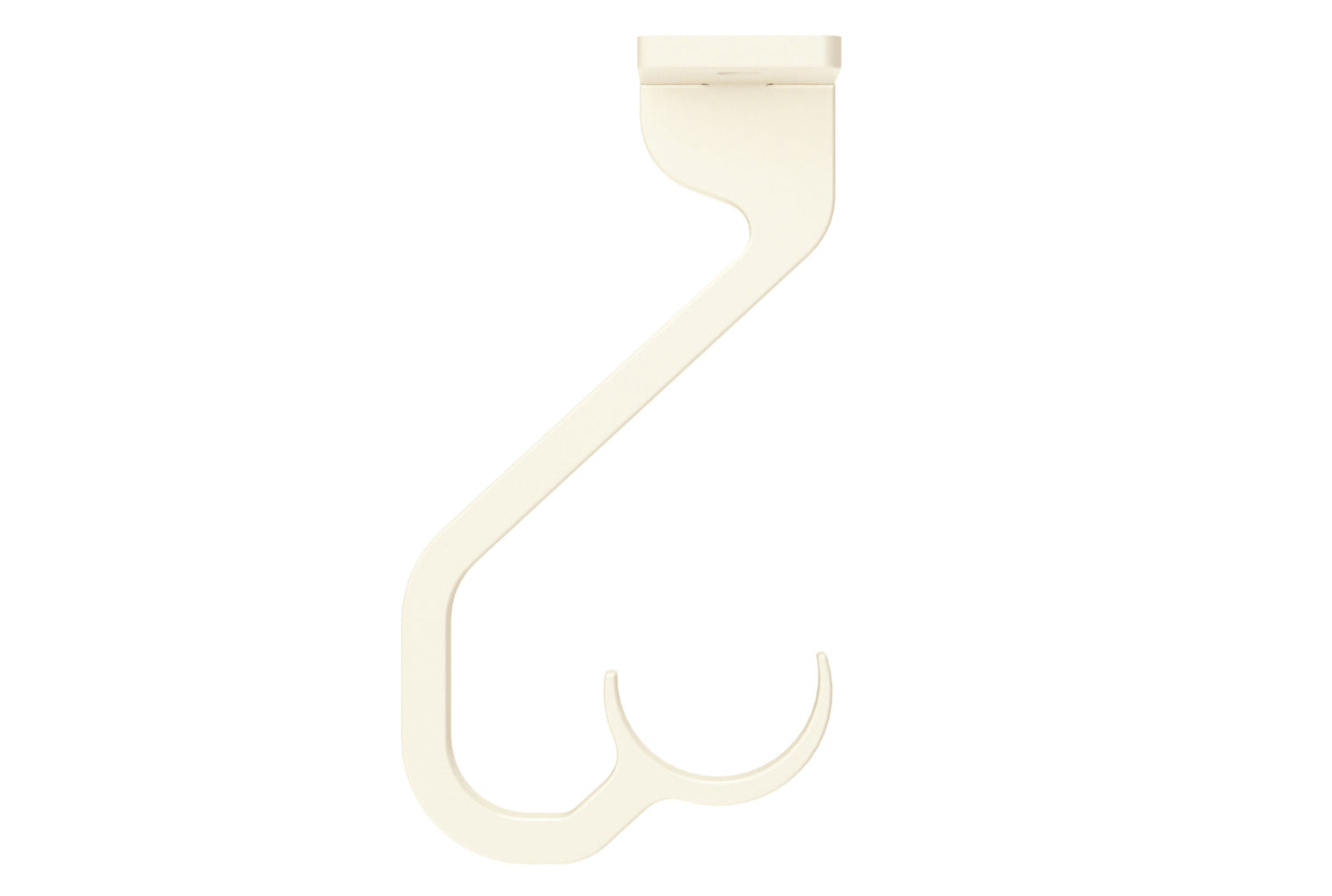 Hallis Arc 25mm Metal Curtain Pole Ceiling Passing Bracket - Linen