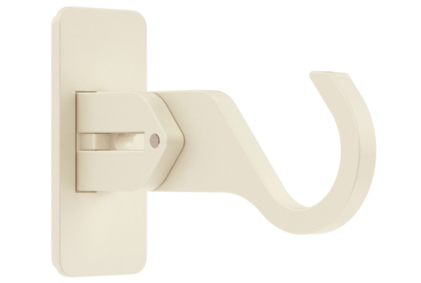Hallis Arc 25mm Extendable Metal Curtain Pole End Bracket - Linen