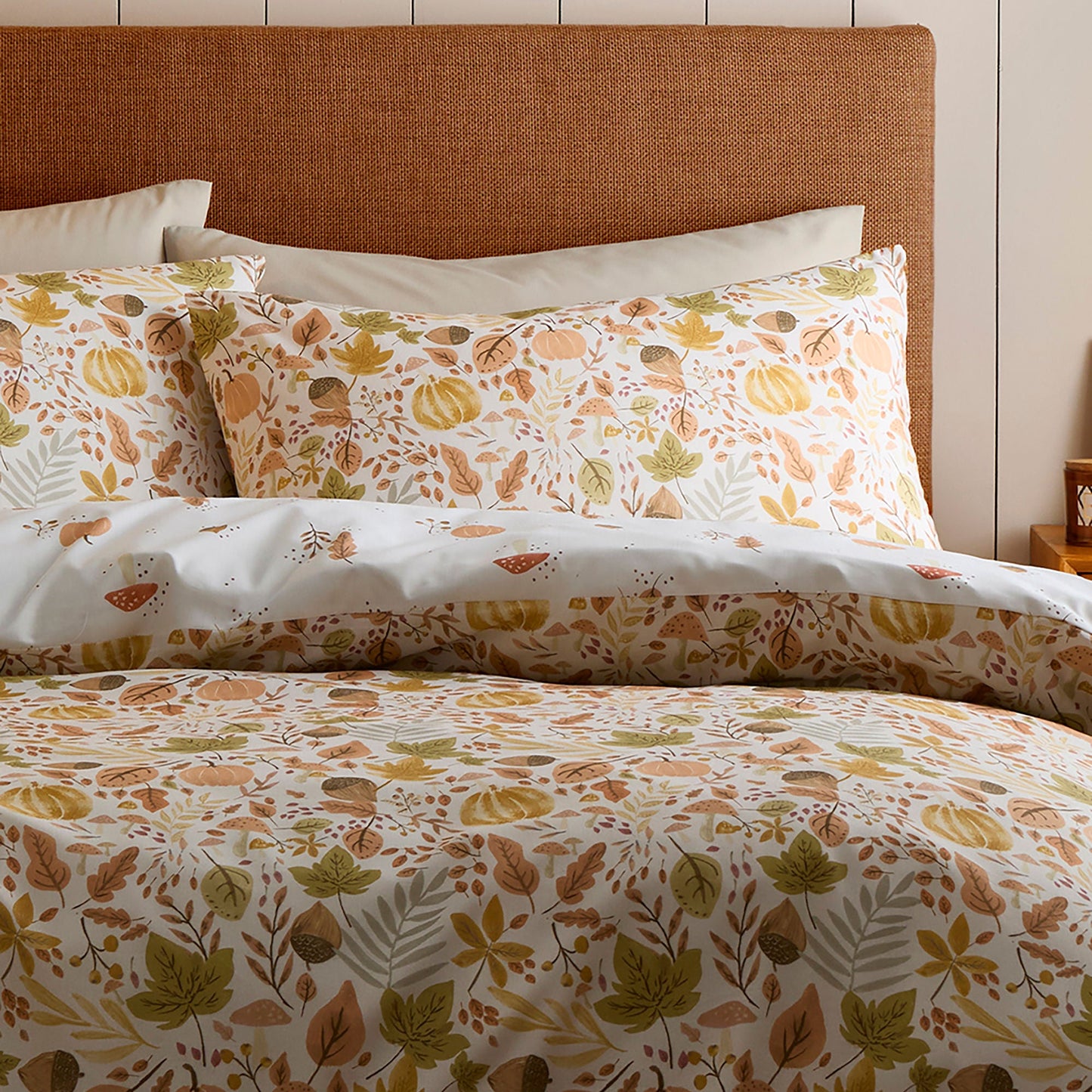 Dreams & Drapes Design Autumn Foliage Duvet Cover Set - Natural