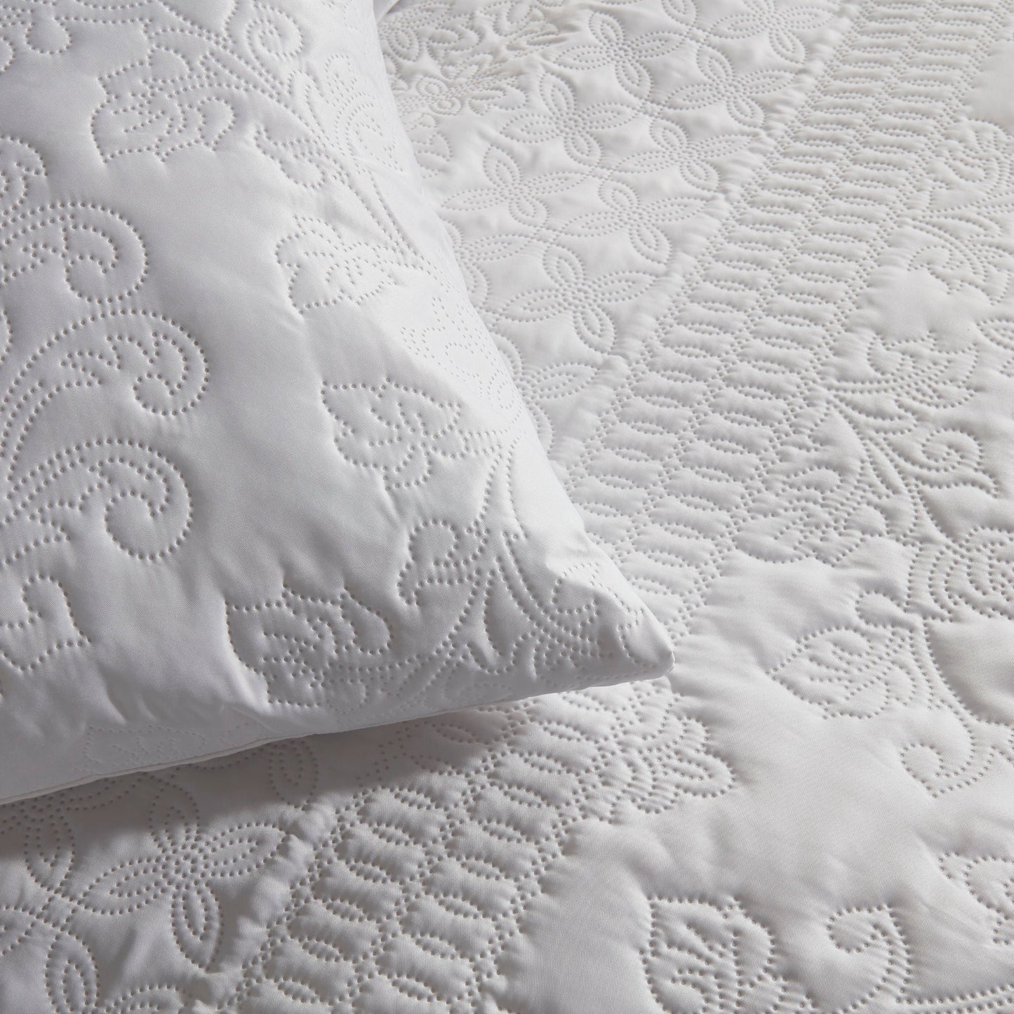 Avery Stripe Duvet Cover Set by Serene in White - Duvet Cover Set - Serene
