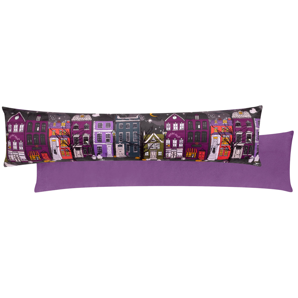 Furn Creepy Town Draught Excluder - Charcoal Black