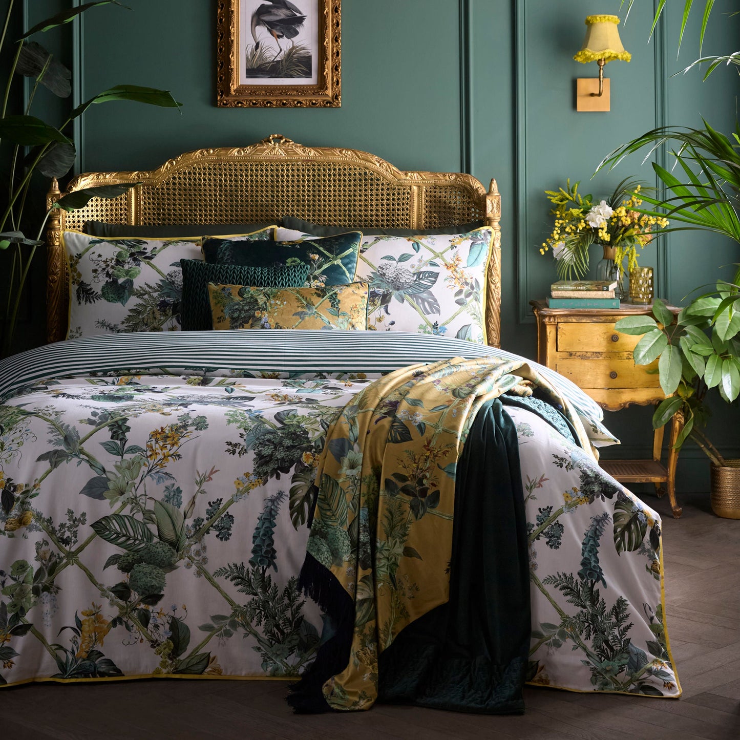 Laurence Llewelyn-Bowen Cotswold Fantasia Dawn Cushion - Green