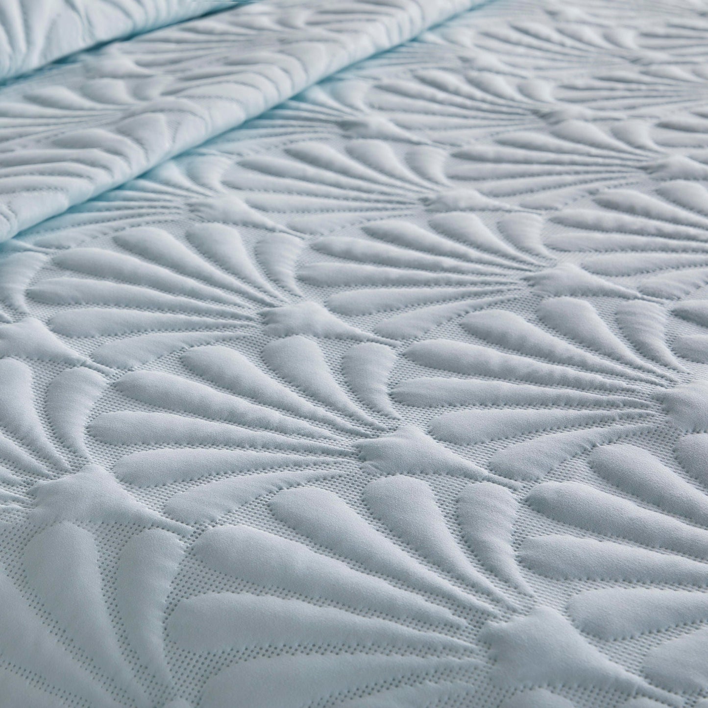 Cavali Duvet Cover Set by Serene in Duck Egg - Duvet Cover Set - Serene