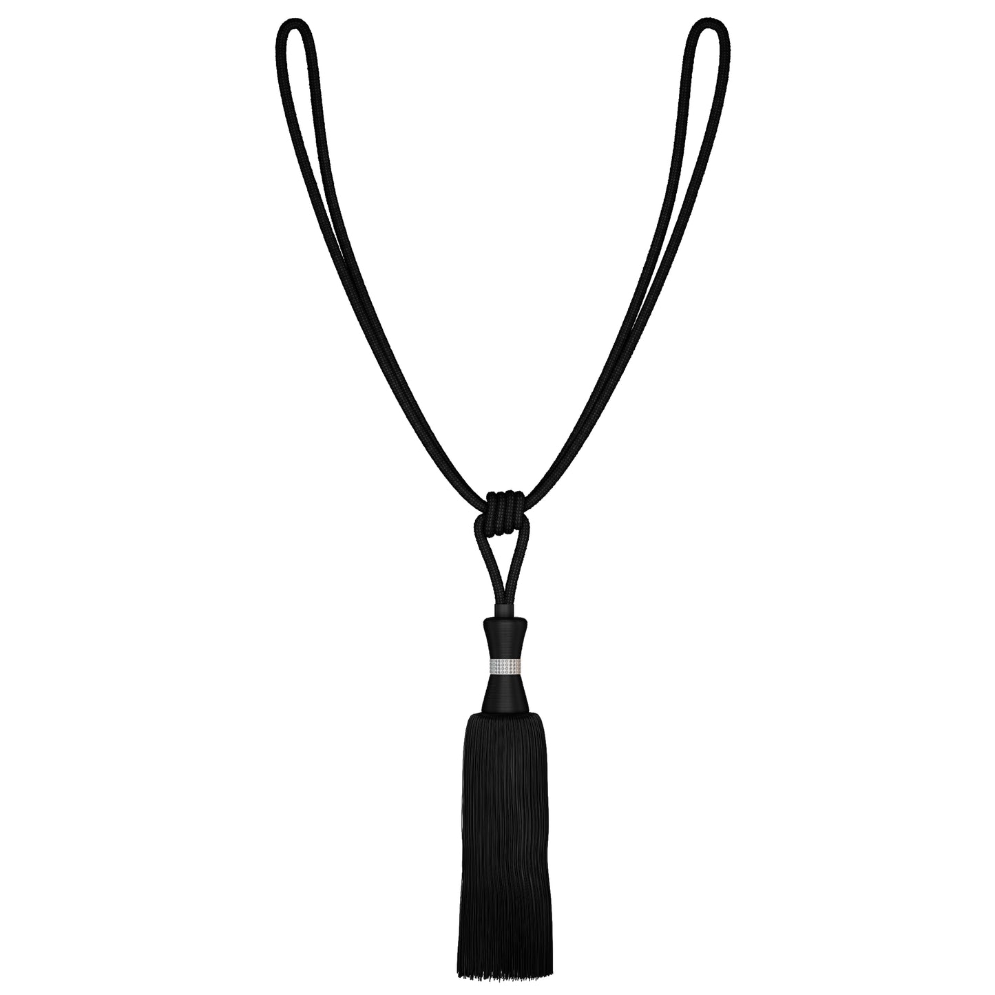 Speedy Chloe Tassel Tiebacks (Pair) - Liquorice