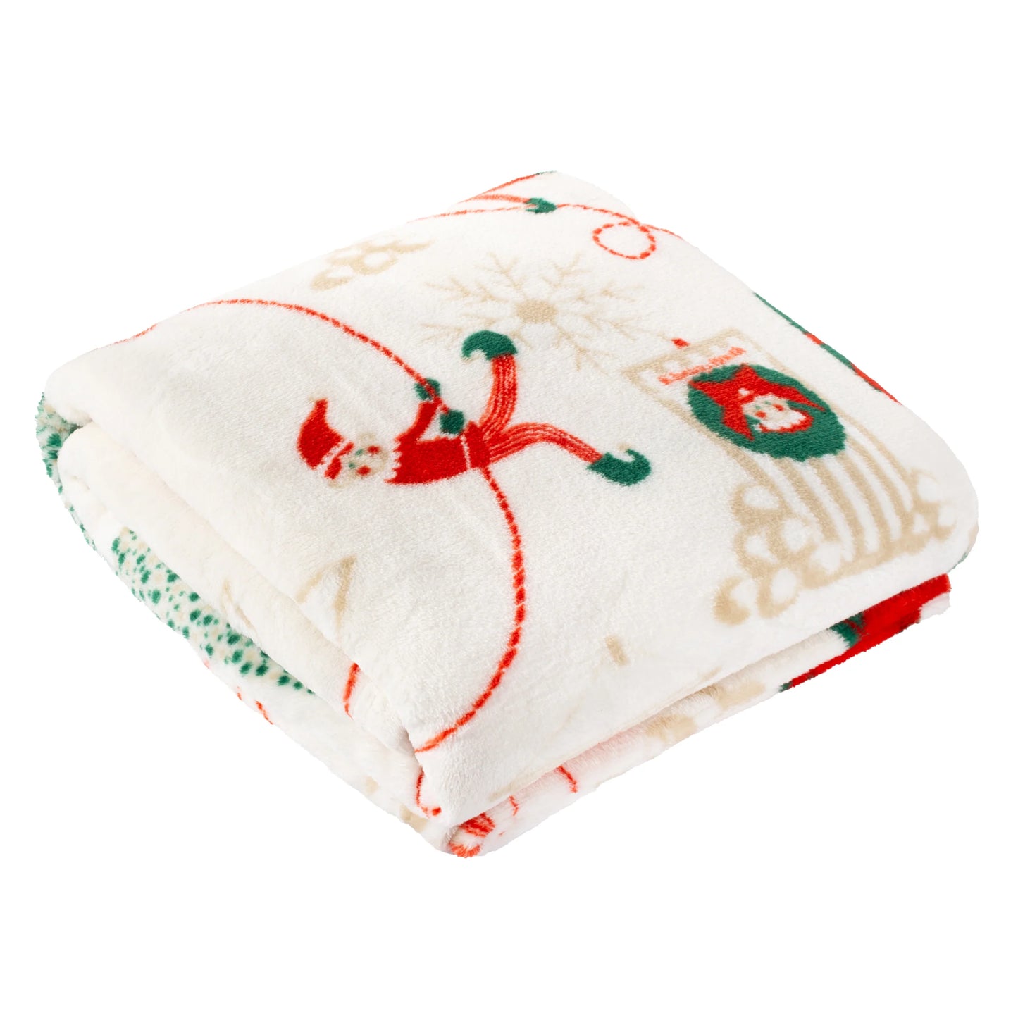 Duvet Day Elfie Throw - Cream/Mint