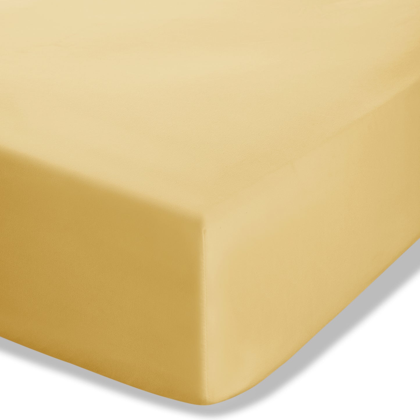 Catherine Lansfield Easy Iron Percale Fitted Sheet - Ochre