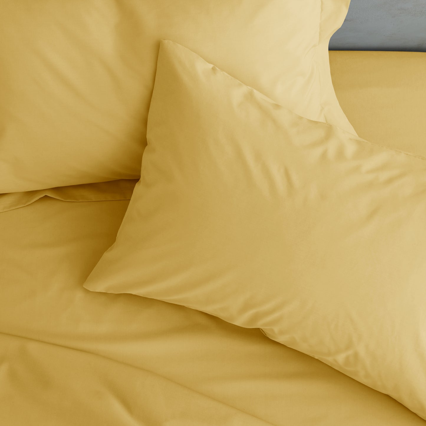 Catherine Lansfield Easy Iron Percale Fitted Sheet - Ochre