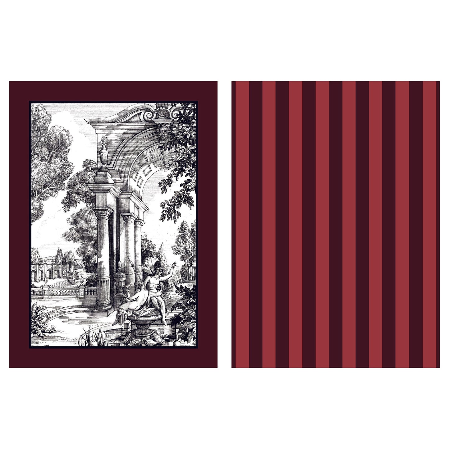 Laurence Llewelyn-Bowen Festivo Tea Towel (2 Pack) - Red