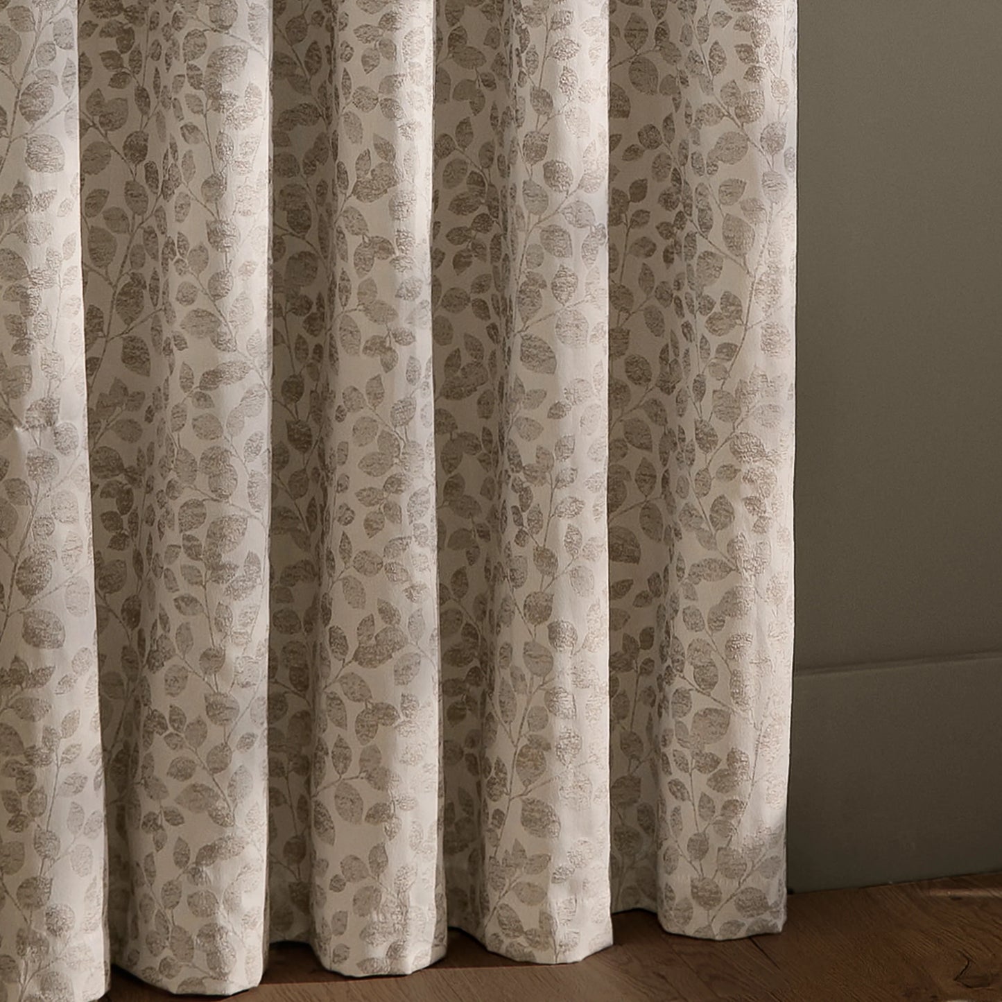 Wylder Grace Leaf Eyelet Curtains - Natural