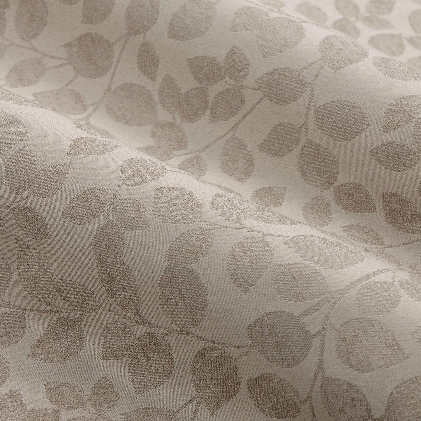 Wylder Grace Leaf Pencil Pleat Curtains - Natural