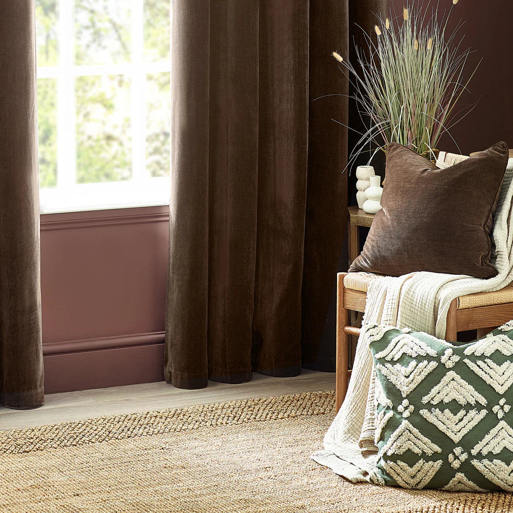 Yard Heavy Chenille Cushion - Brown