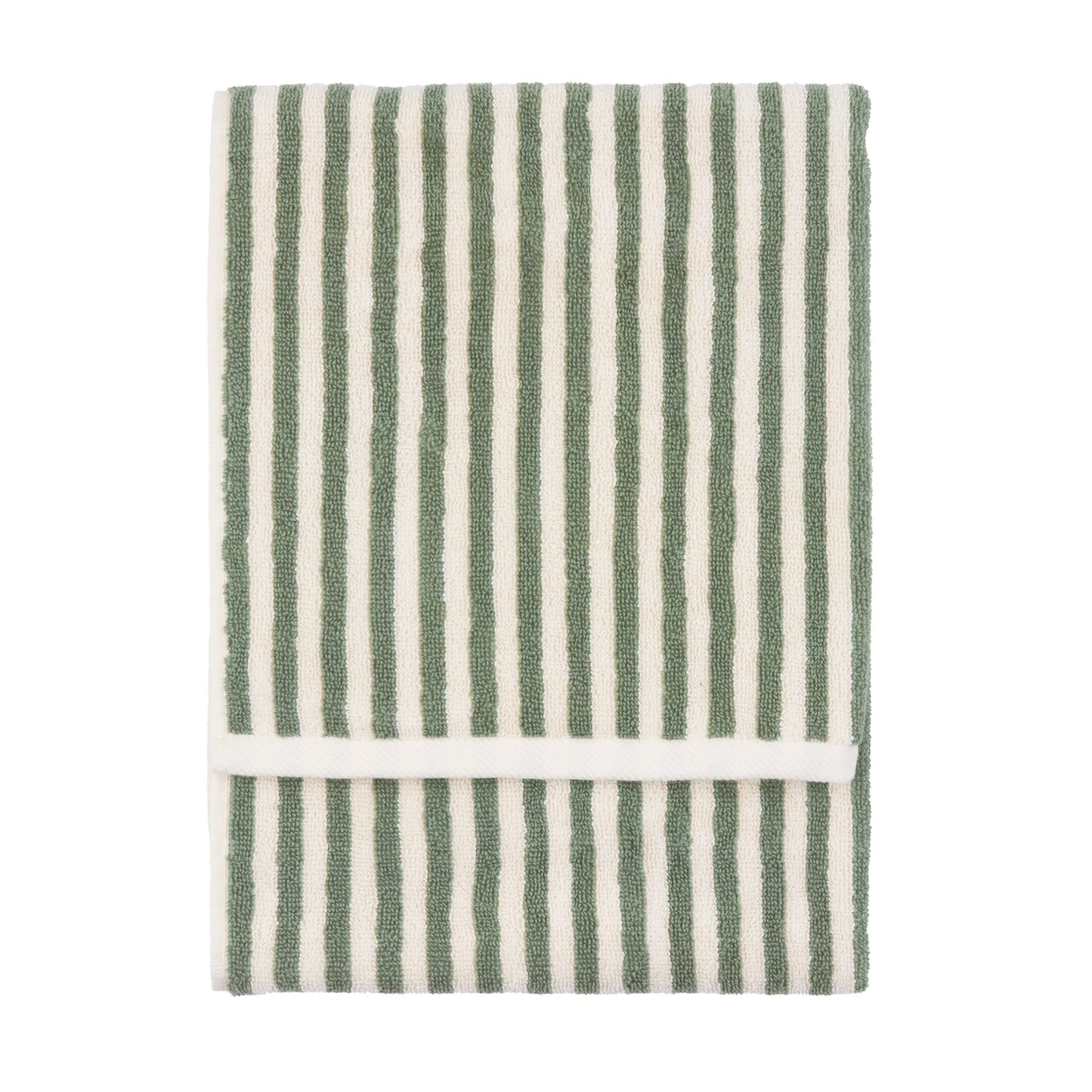 Yard Hebden Stripe Bath Towels - Forest