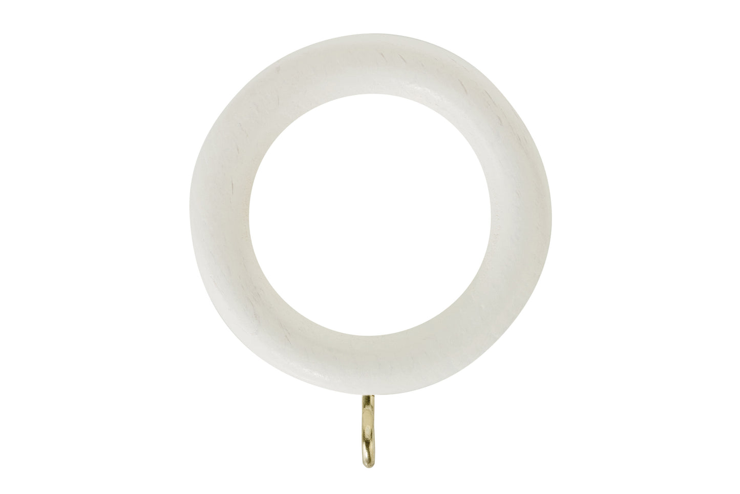 Hallis Honister 28mm Wooden Curtain Rings (Pack of 4) - Linen White