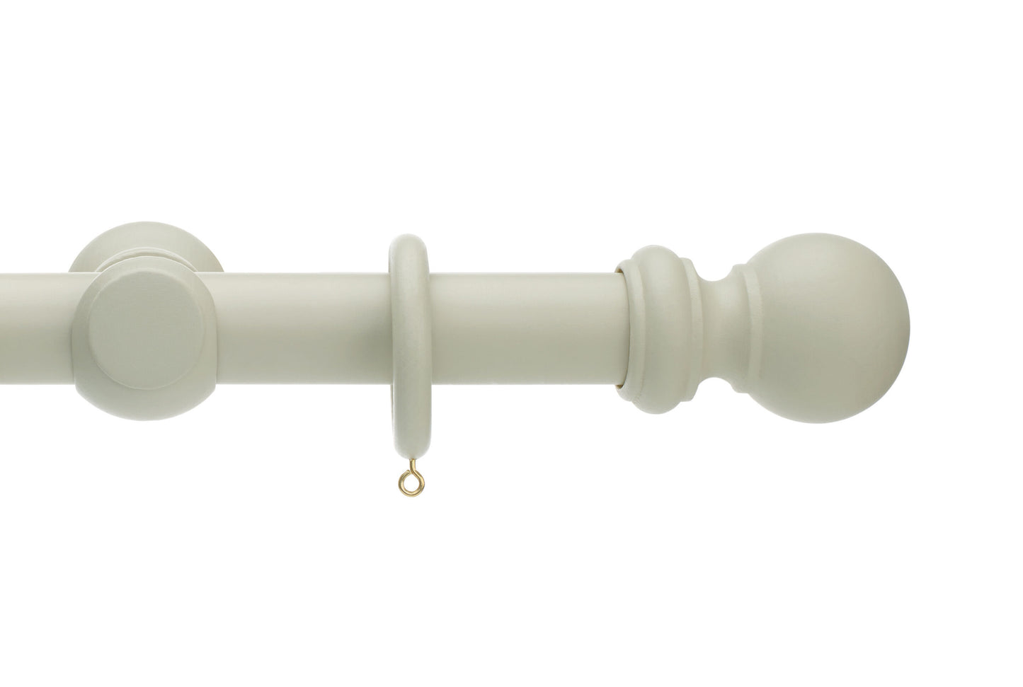 Hallis Honister 35mm Wooden Curtain Pole - French Grey