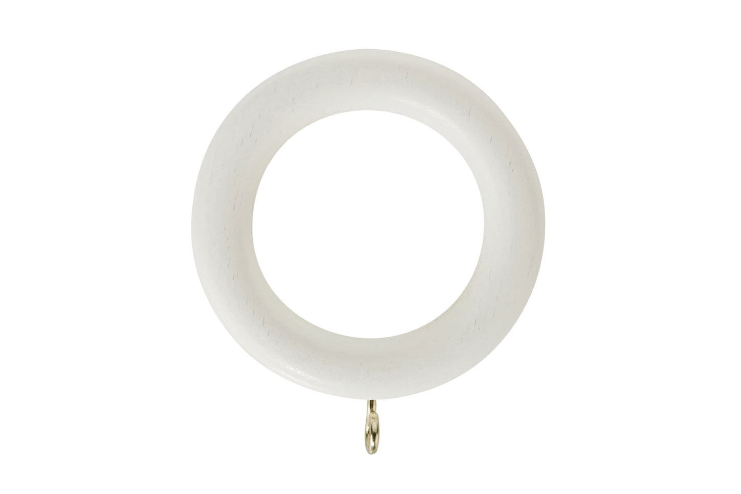 Hallis Honister 35mm Wooden Curtain Rings (Pack of 4) - Linen White