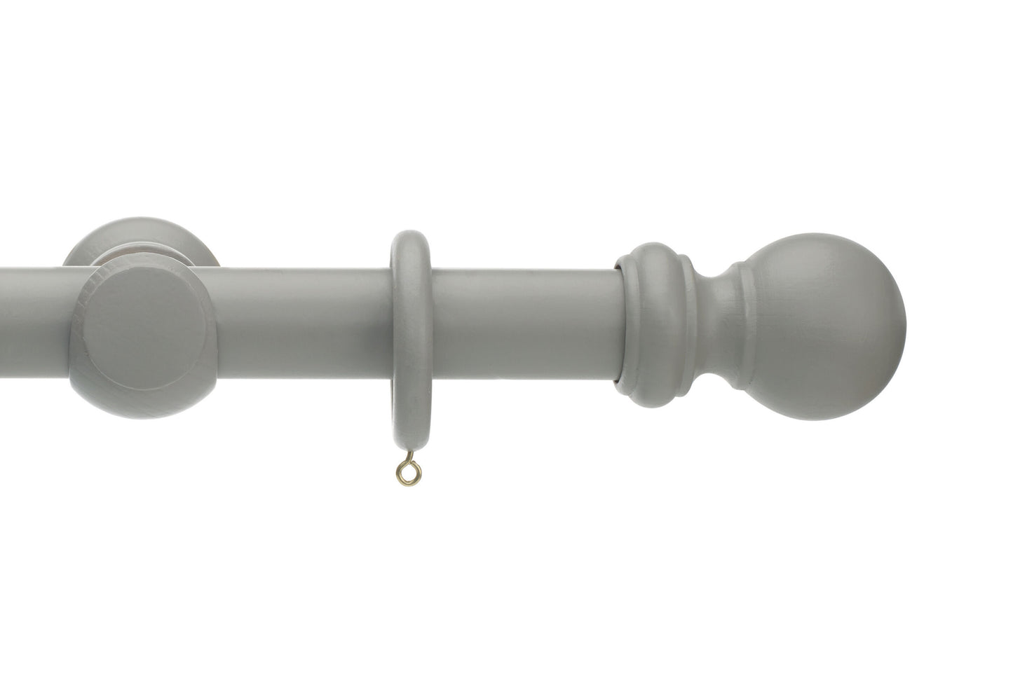 Hallis Honister 35mm Wooden Curtain Pole - Truffle