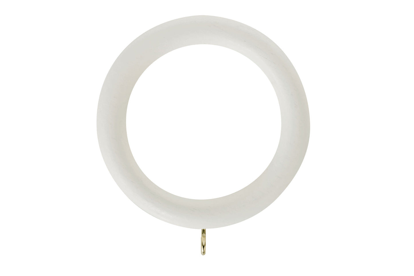 Hallis Honister 50mm Wooden Curtain Rings (Pack of 4) - Linen White