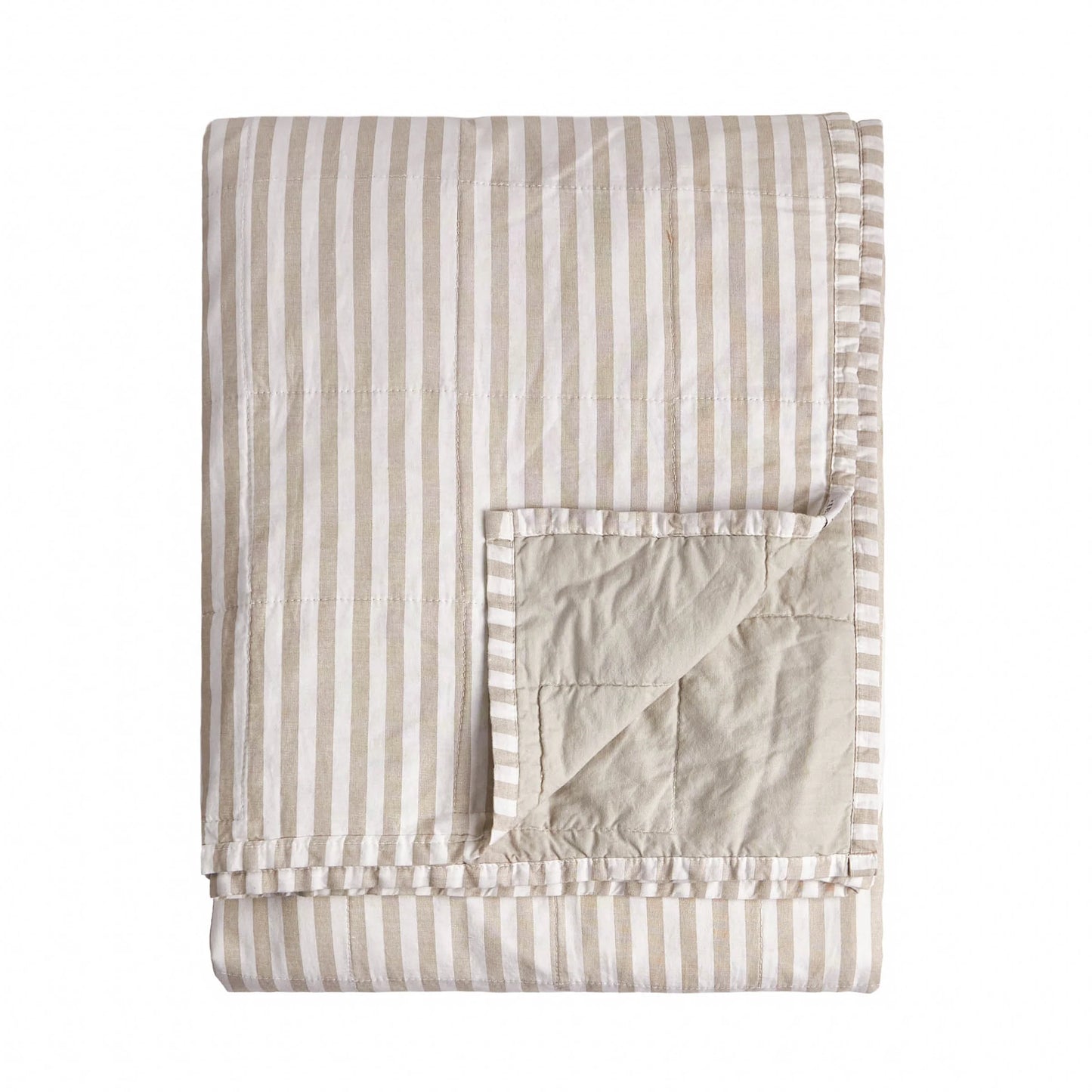Yard Hebden Quilted Bedspread - Natural/Stone
