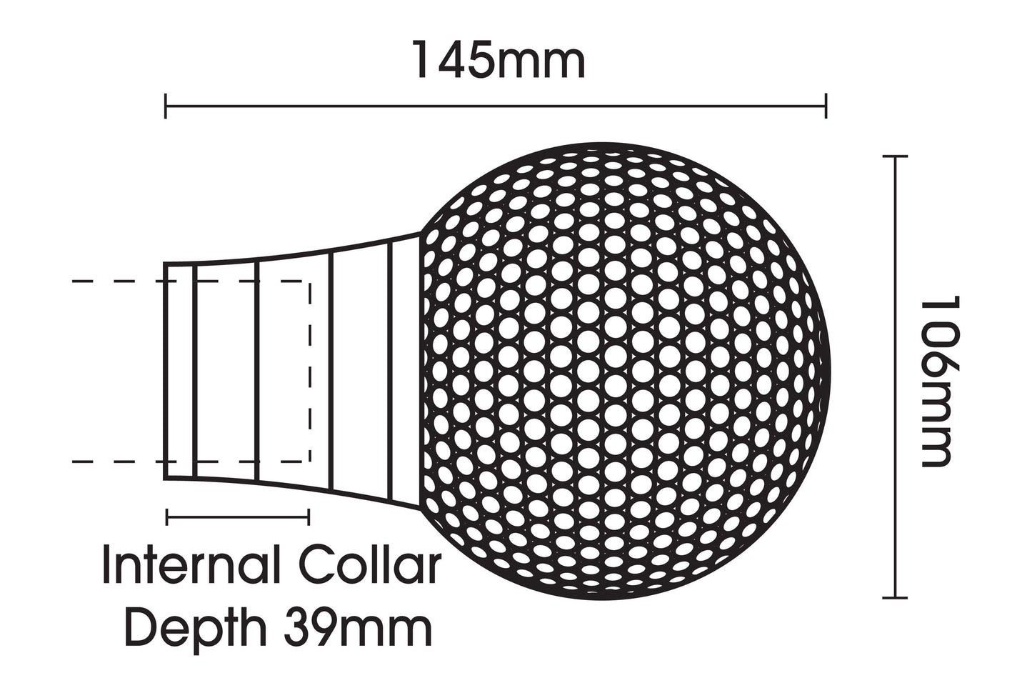 Hallis Galleria Raised Stud 50mm Metal Curtain Pole - Brushed Silver
