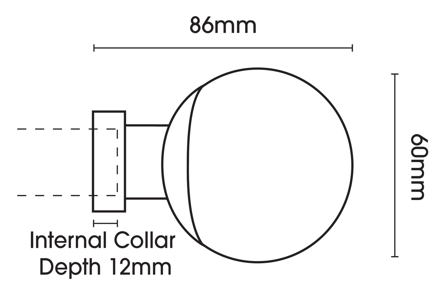 Hallis Neo Ball 28mm Metal Curtain Pole (Cylinder Brackets) - Chrome