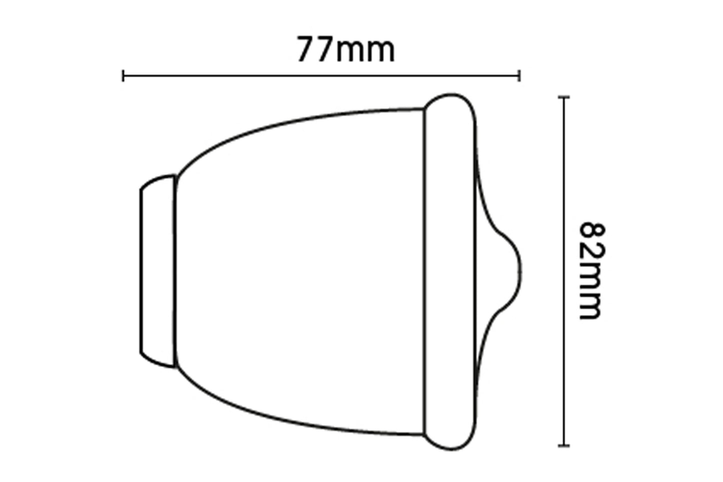 Hallis Eden 45mm Urn Wooden Curtain Pole Finial - Umber