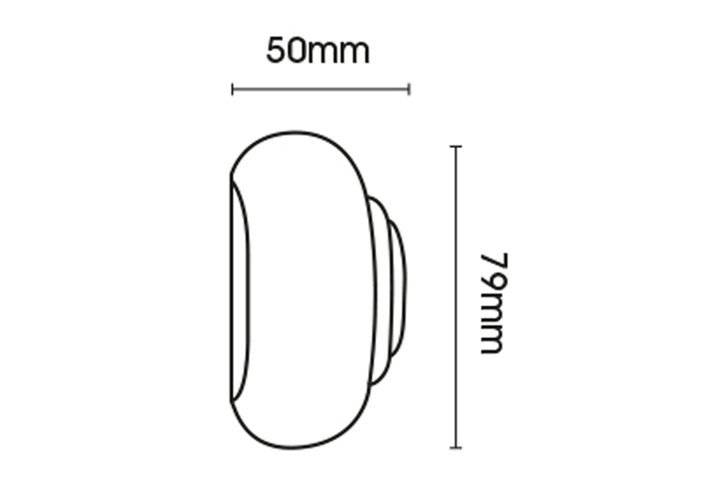 Hallis Modern Country Button 45mm Wooden Curtain Pole Finial - Brushed Cream