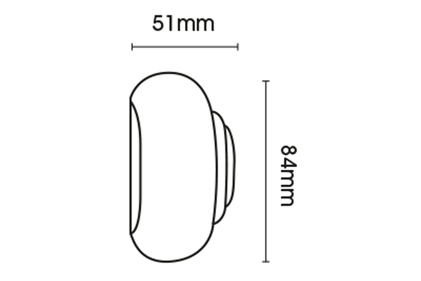 Hallis Modern Country Button 55mm Wooden Curtain Pole Finial - Brushed Cream