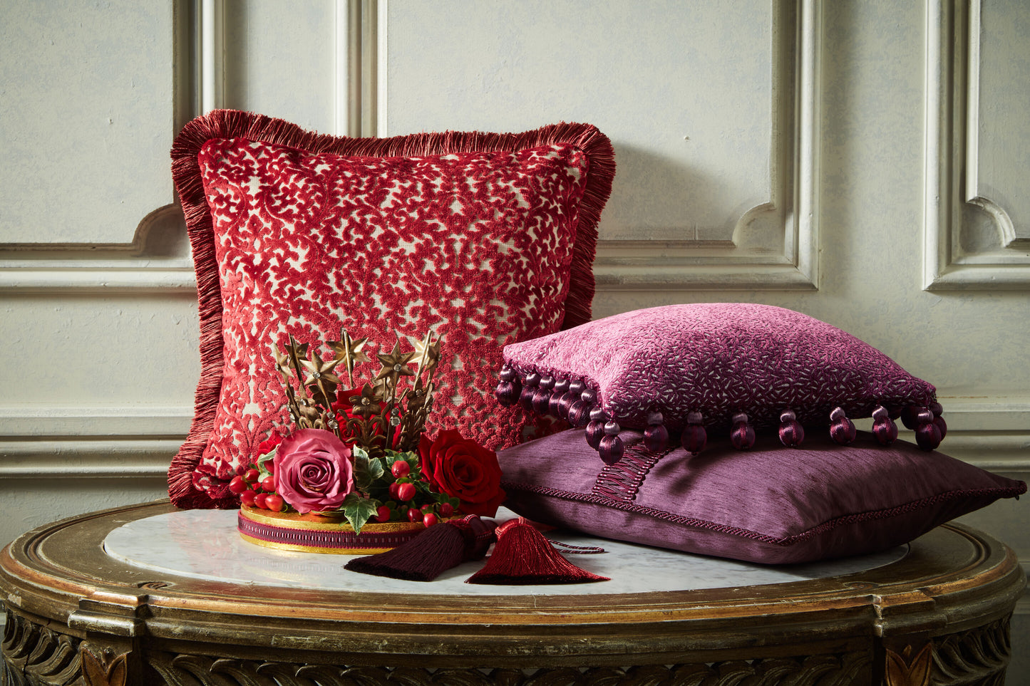 Hallis Antoinette Key Tassel - Mulberry