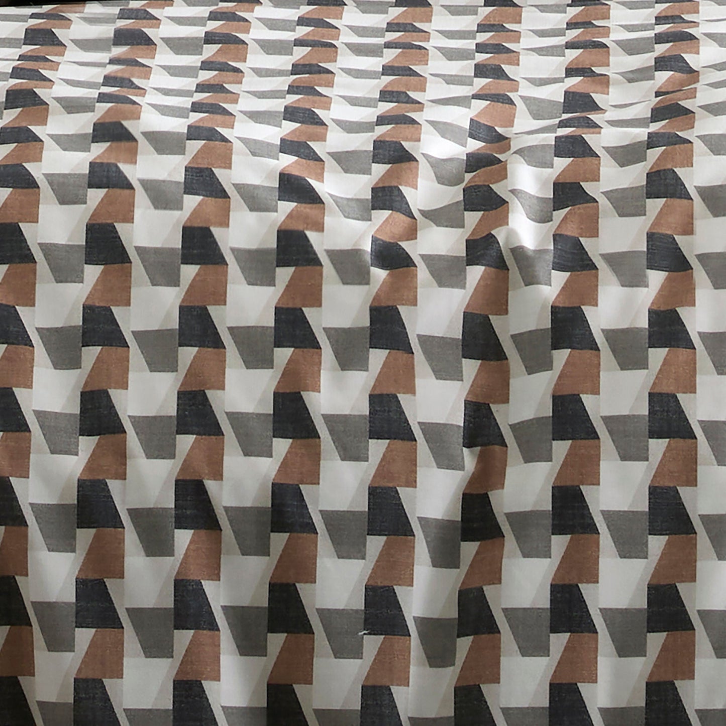 Appletree Hygge Jett Duvet Cover Set - Brown/Bracken