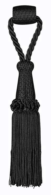 Hallis Linnet Tassel Tiebacks (Pair) - Black