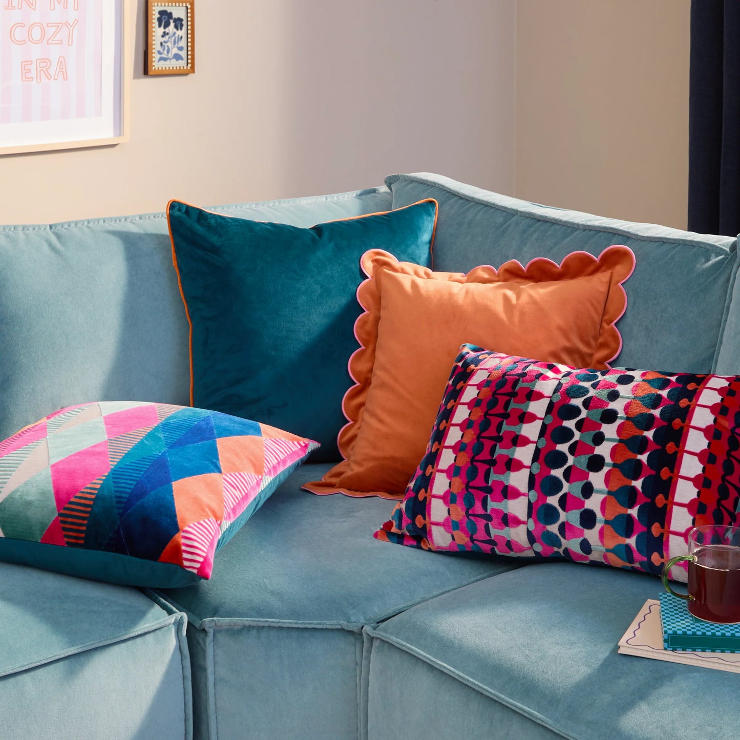 Furn Metro Harlequin Cushion - Multicolour