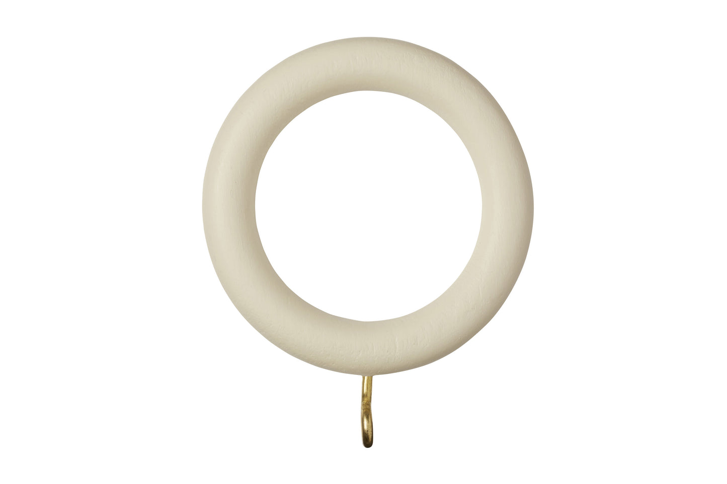 Museum 35mm Wooden Curtain Rings (Pack of 4) - Antique White