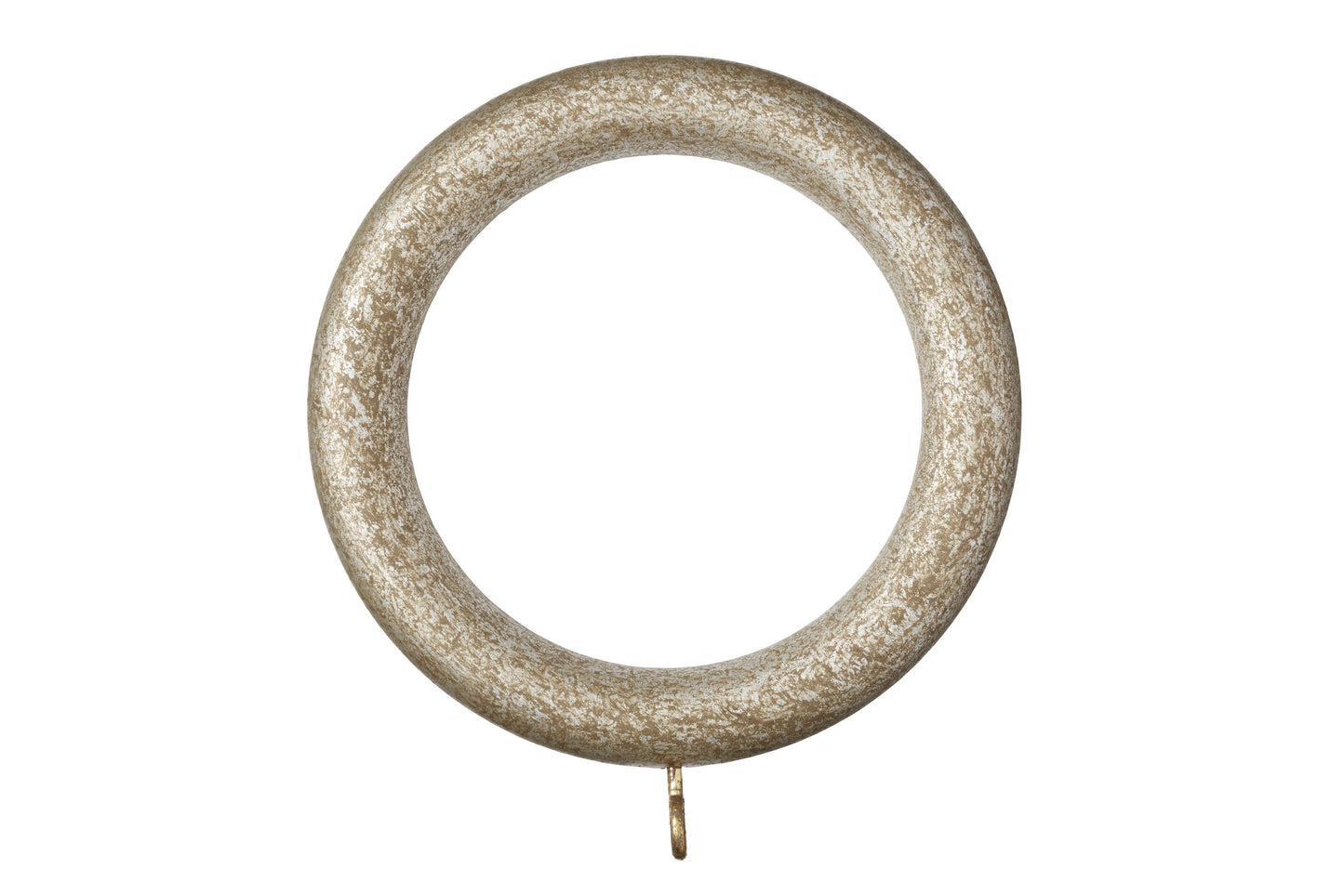 Museum 55mm Wooden Curtain Rings (Pack of 4) - Antique Silver