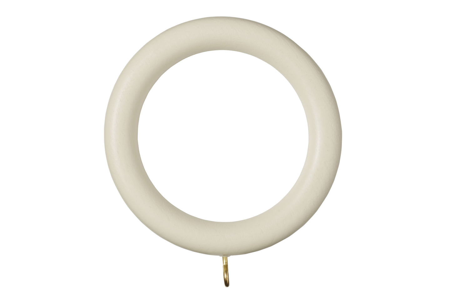 Museum 55mm Wooden Curtain Rings (Pack of 4) - Antique White